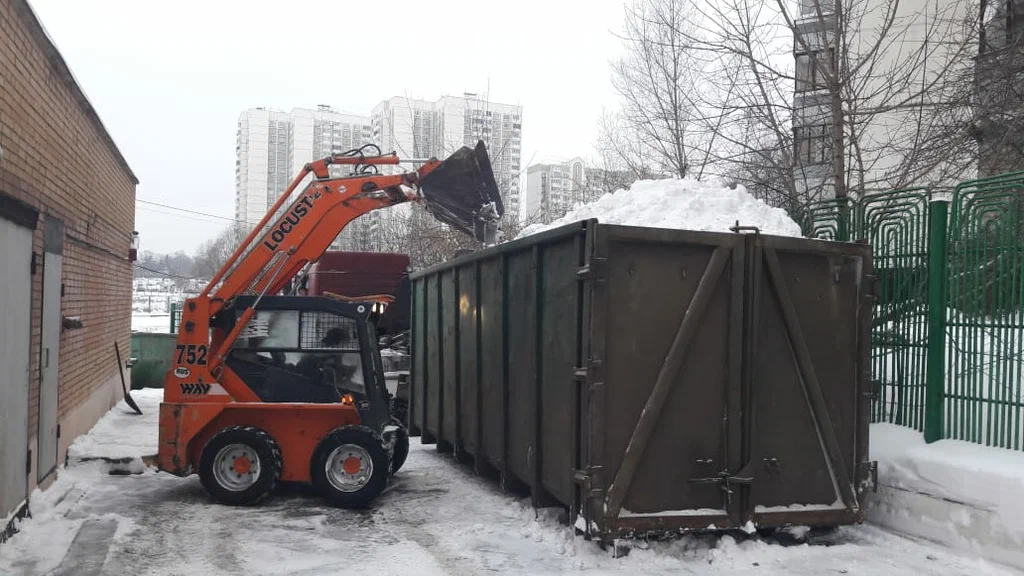 Вывоз снега контейнерами в Черняховске — цена от 3354 руб., заказать контейнер для снега в ПроМусор
